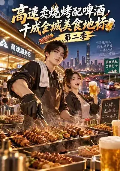 高速卖烧烤配啤酒，干成全城美食地标第二季